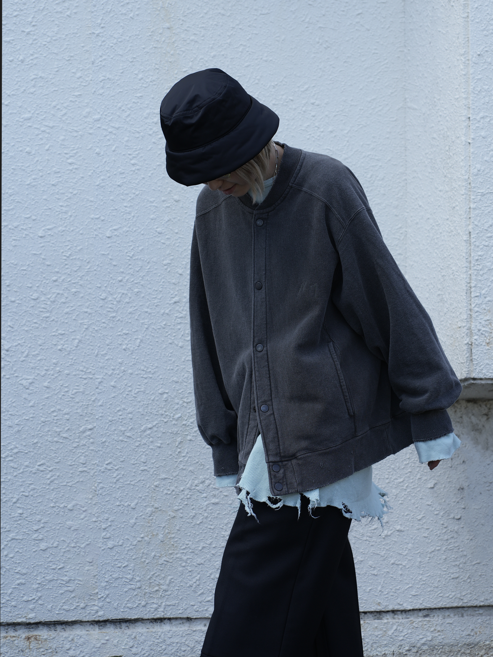 【ANCELLM/exclusive】SWEAT SNAP JACKET EX