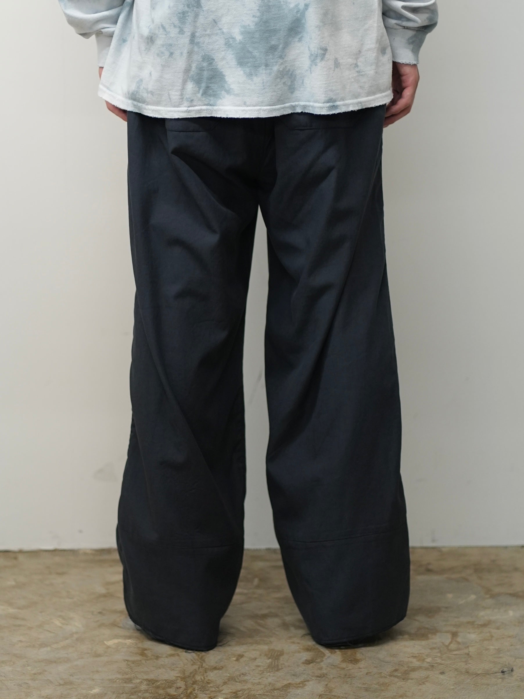 L/C TUCK EASY PANTS(NAVY)