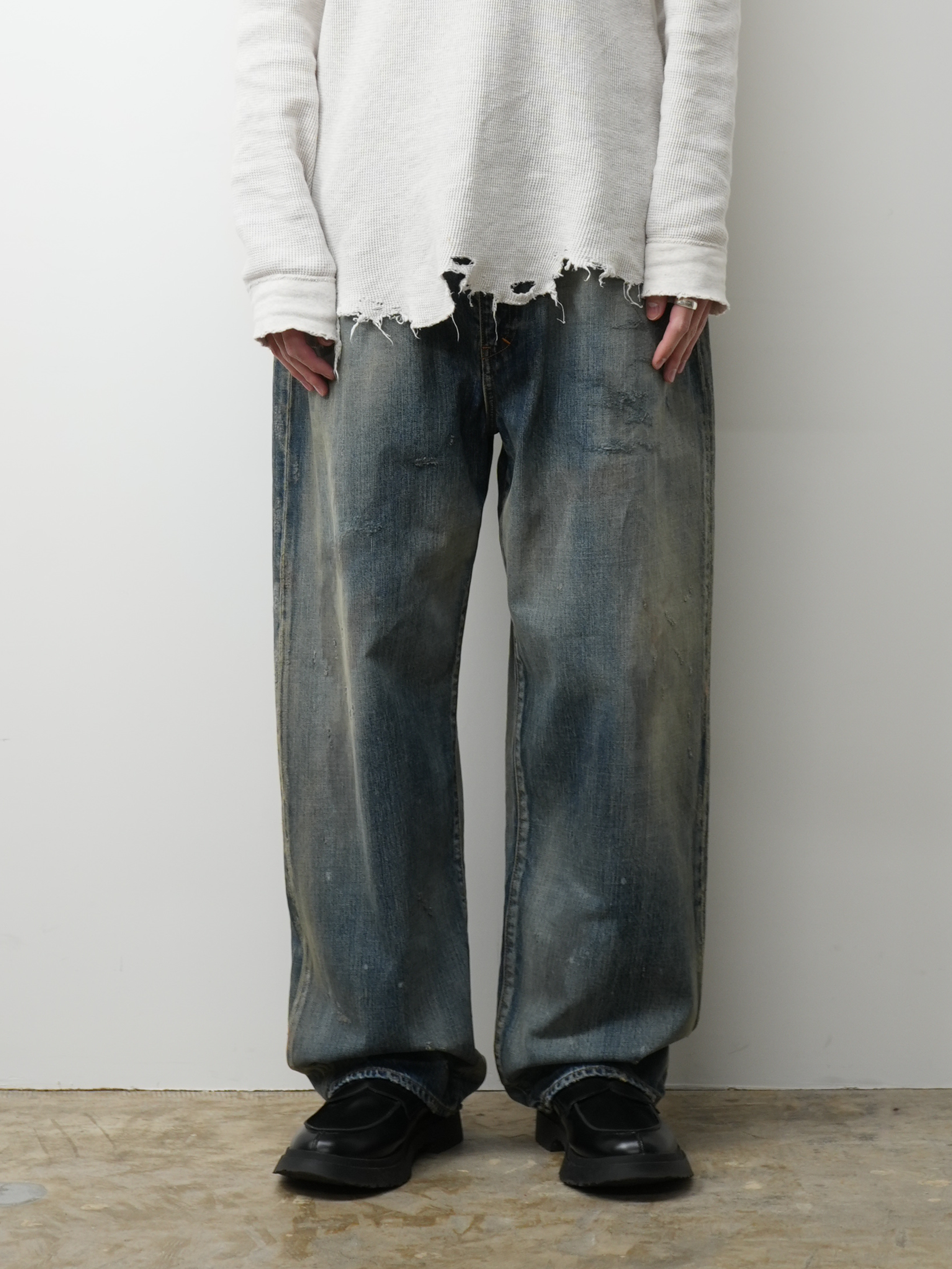 TAPERED 5P DENIM PANTS(INDIGO)