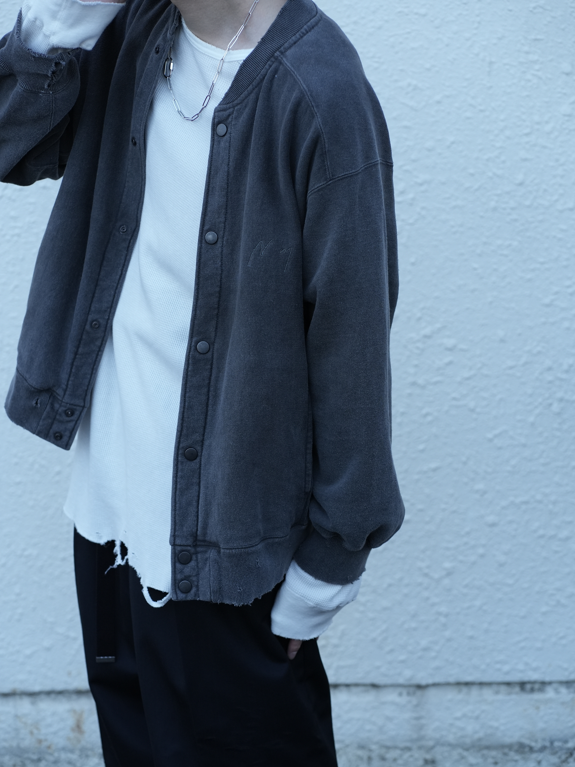 【ANCELLM/exclusive】SWEAT SNAP JACKET EX