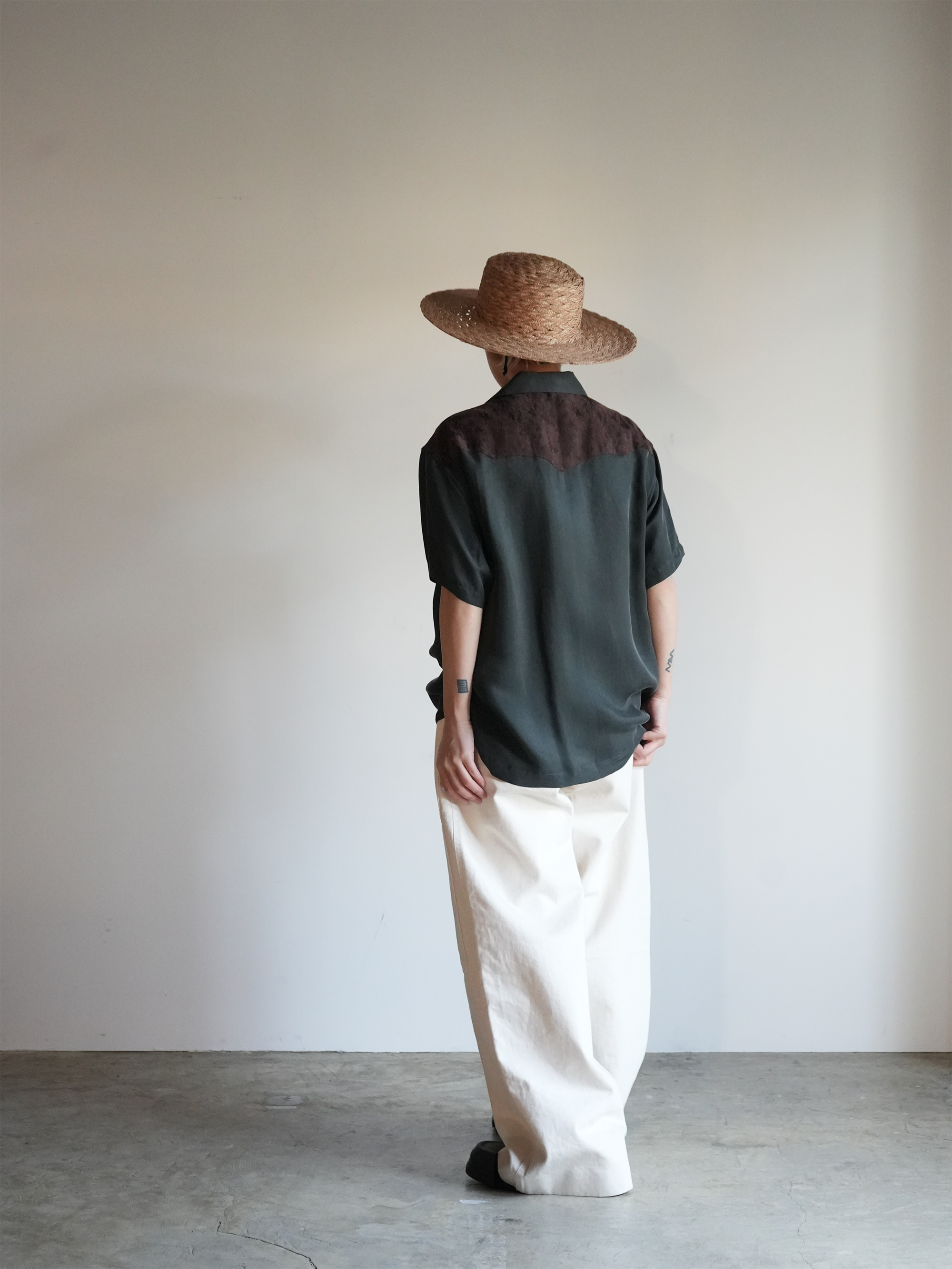 POWDERY CUPRA OPEN COLLAR SHIRTS