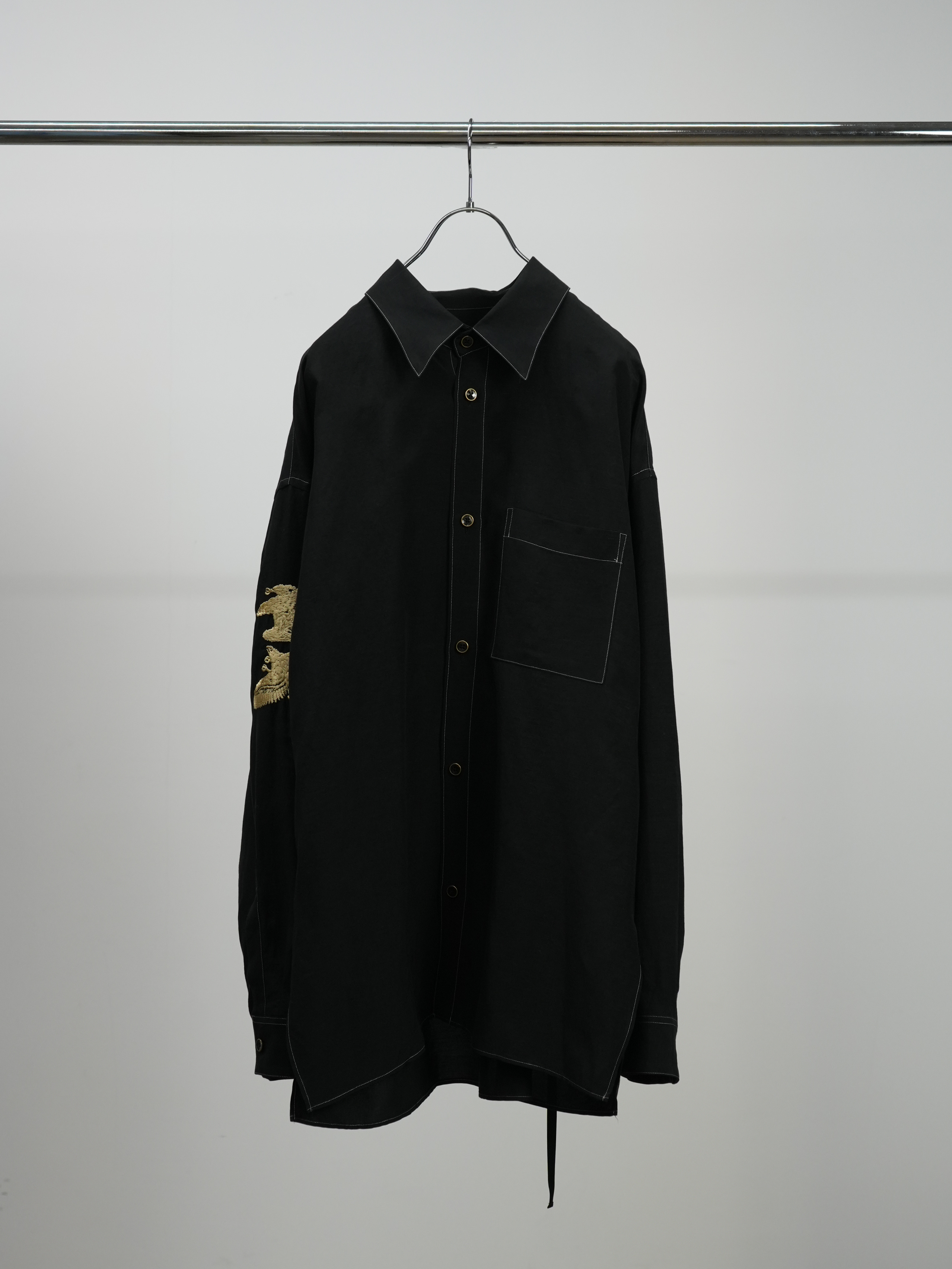 VISCOSE LINEN WASHER EMBROIDERY SHIRTS