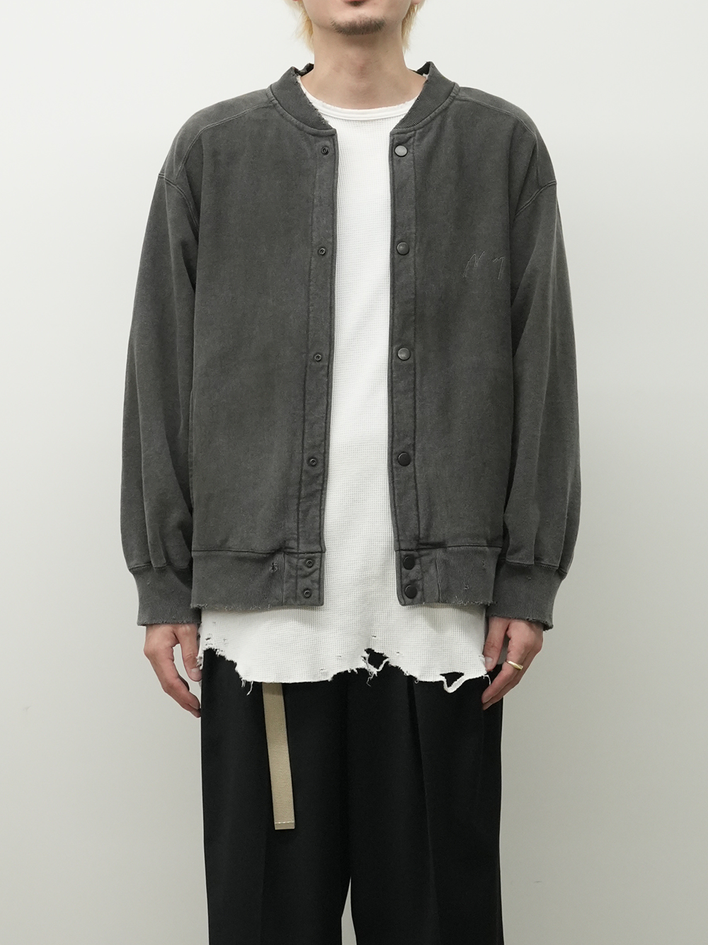 【ANCELLM/exclusive】SWEAT SNAP JACKET EX