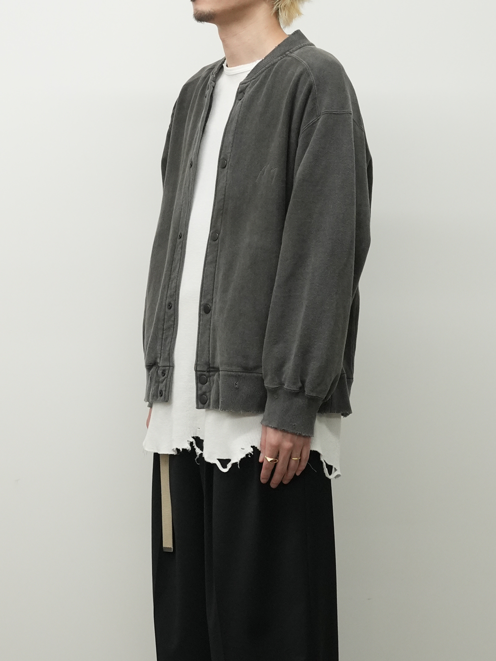 【ANCELLM/exclusive】SWEAT SNAP JACKET EX