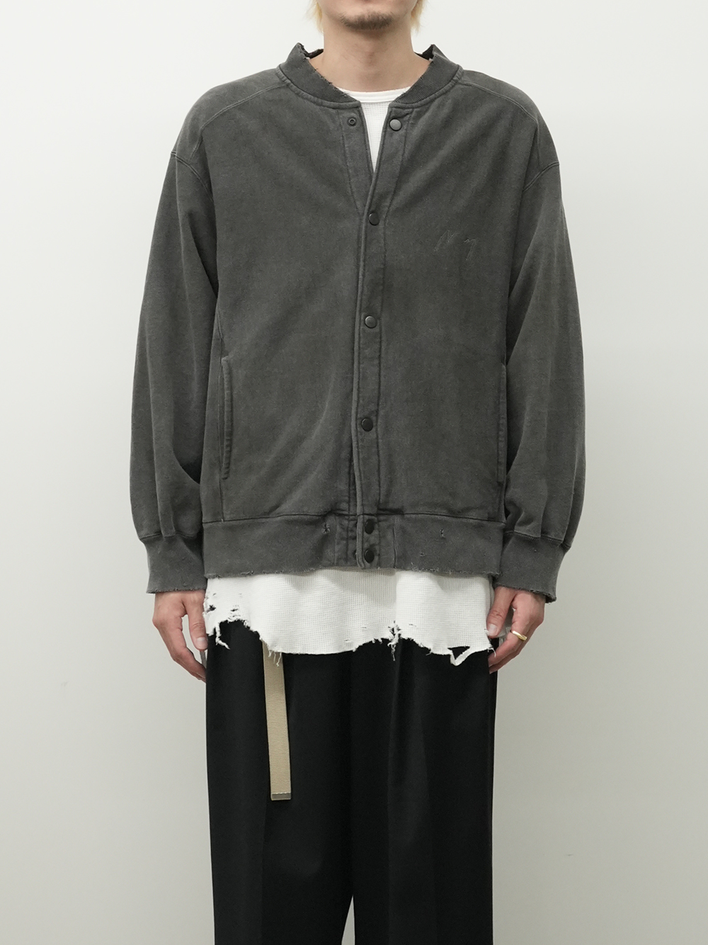 【ANCELLM/exclusive】SWEAT SNAP JACKET EX