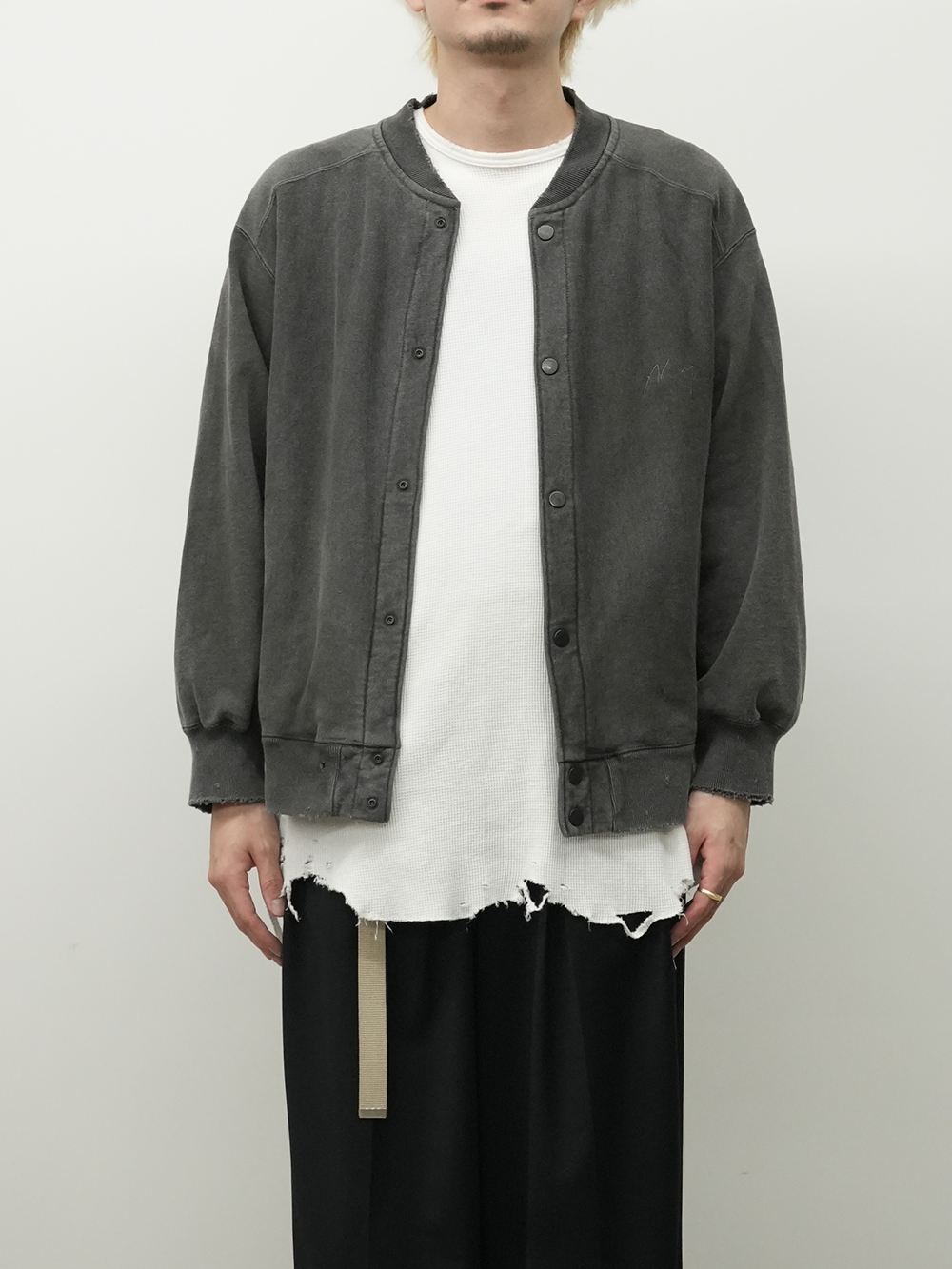 【ANCELLM/exclusive】SWEAT SNAP JACKET EX