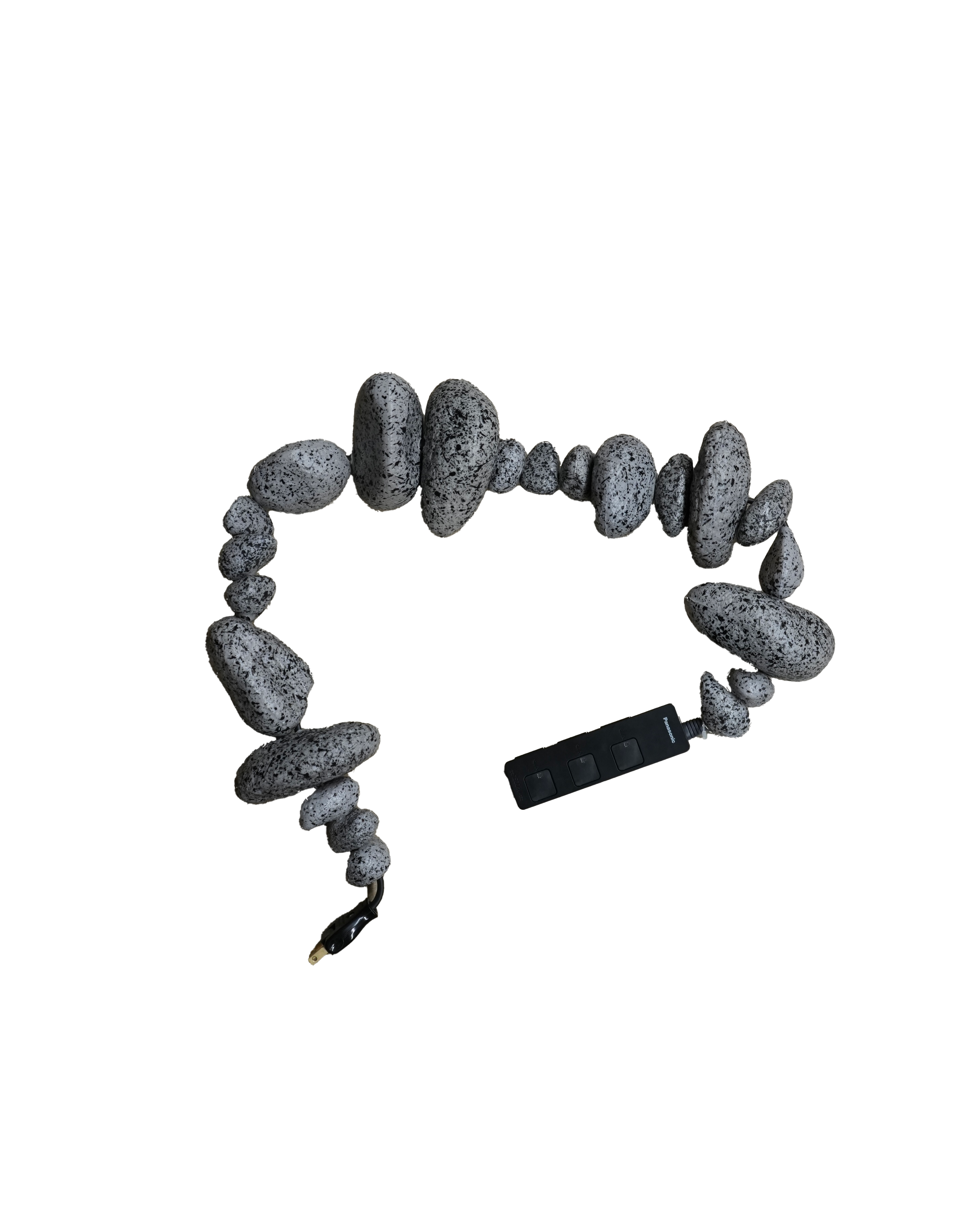 Cable Jewelry Multiplug 1.4m Artifical Stones (Black/Grey)