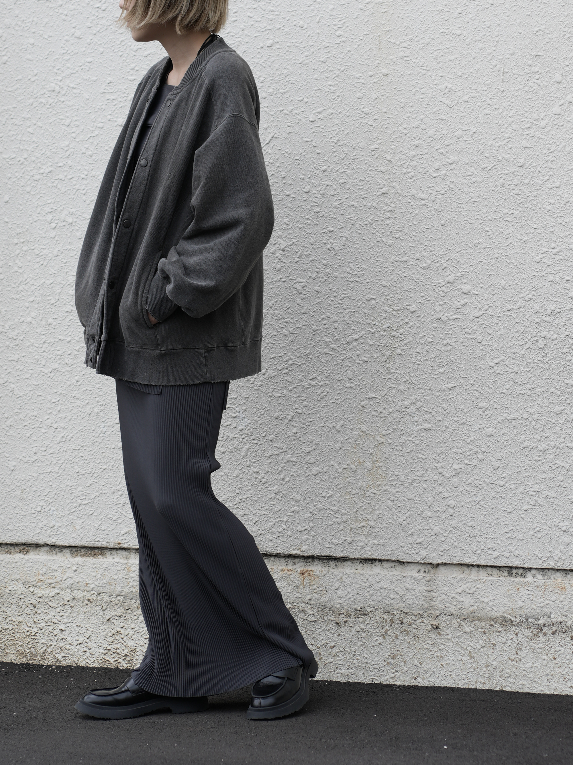 【ANCELLM/exclusive】SWEAT SNAP JACKET EX