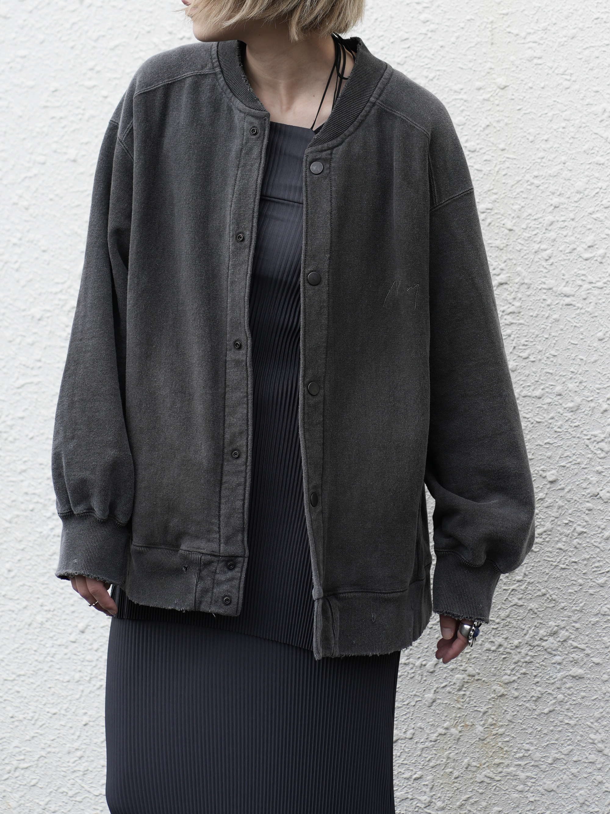 【ANCELLM/exclusive】SWEAT SNAP JACKET EX