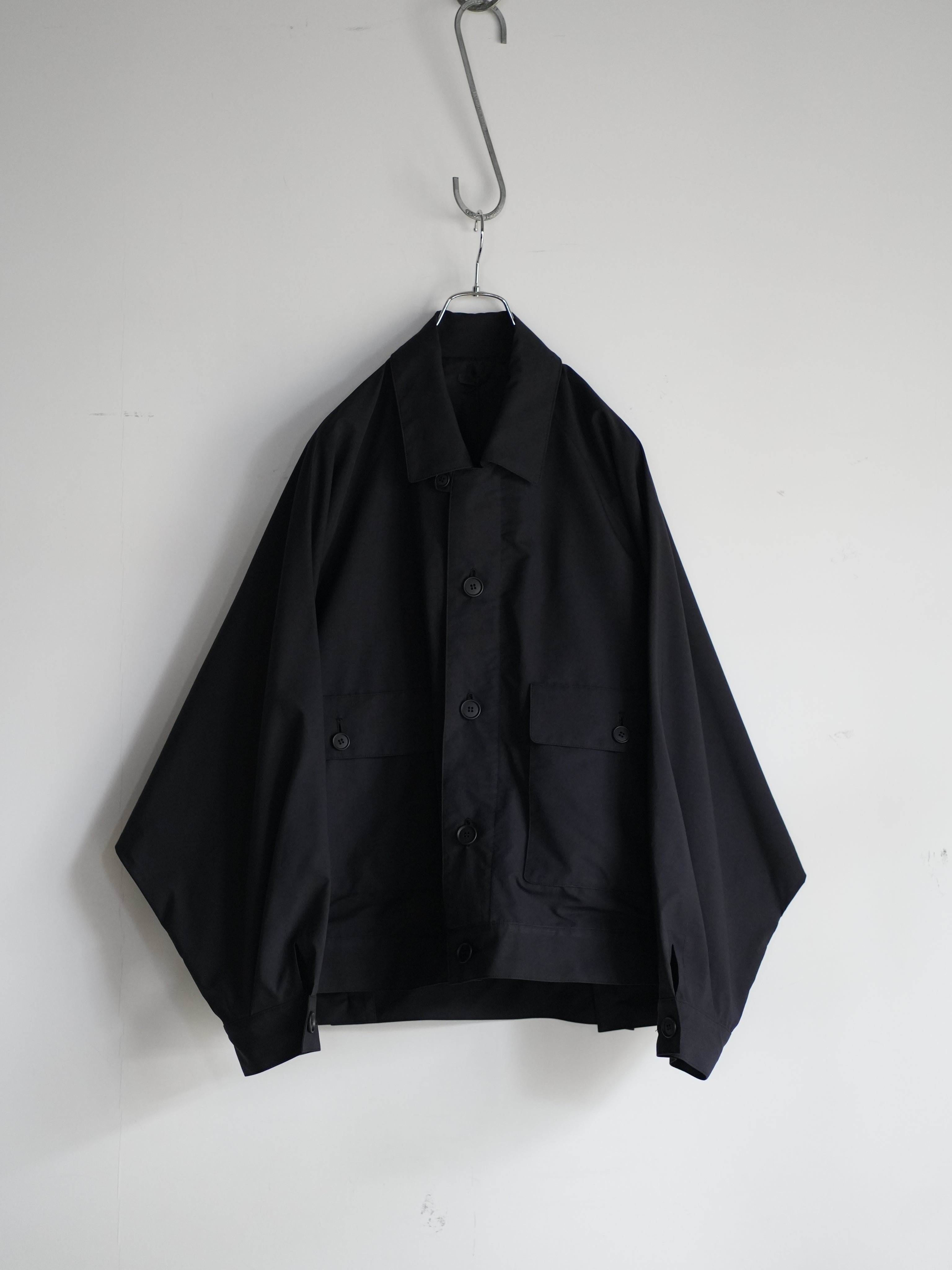 SMOOTH TAFTA DOLMAN JACKET(BLACK)