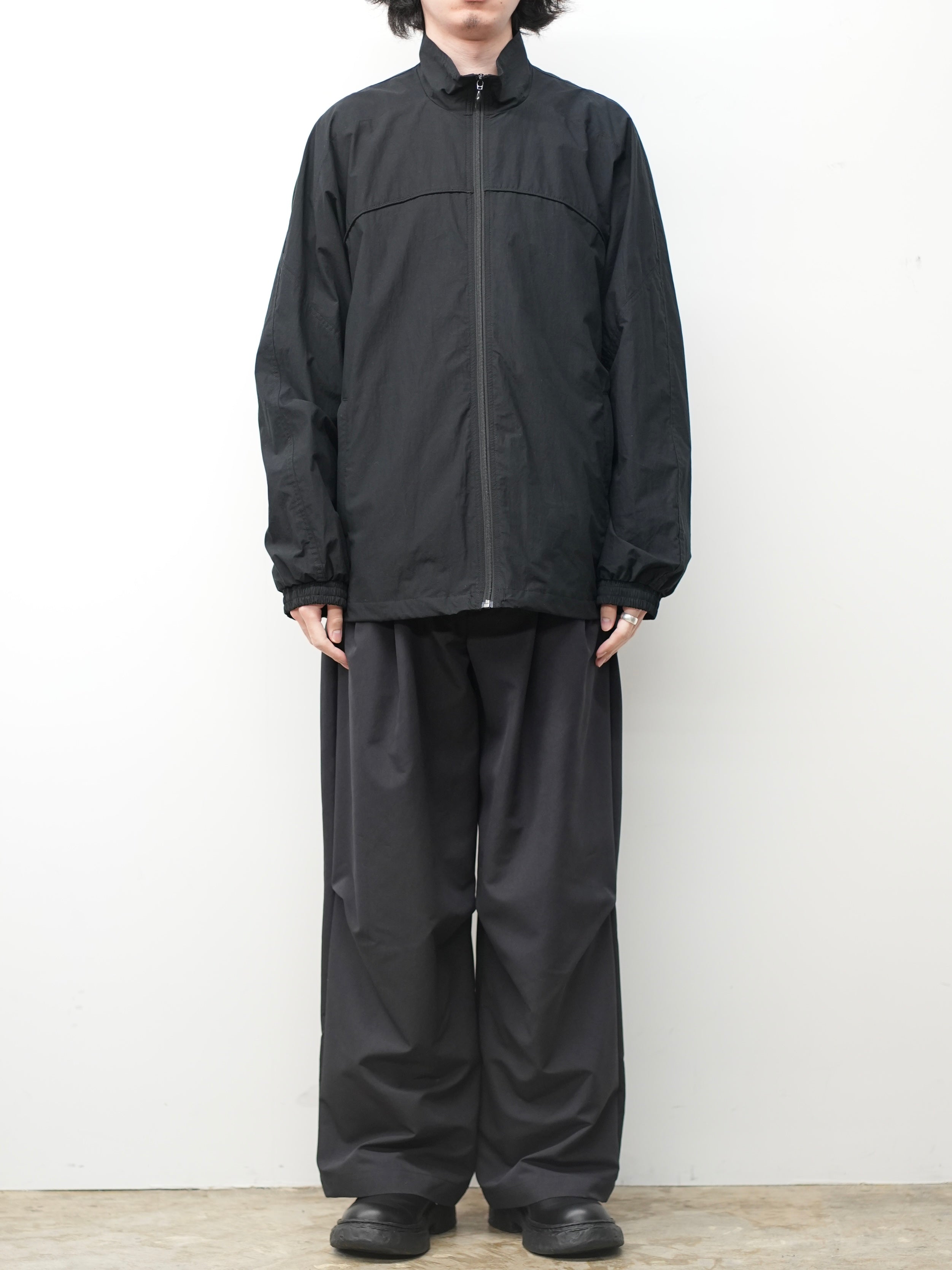 COTTON TYPEWRITER TRACK JACKET(BLACK)