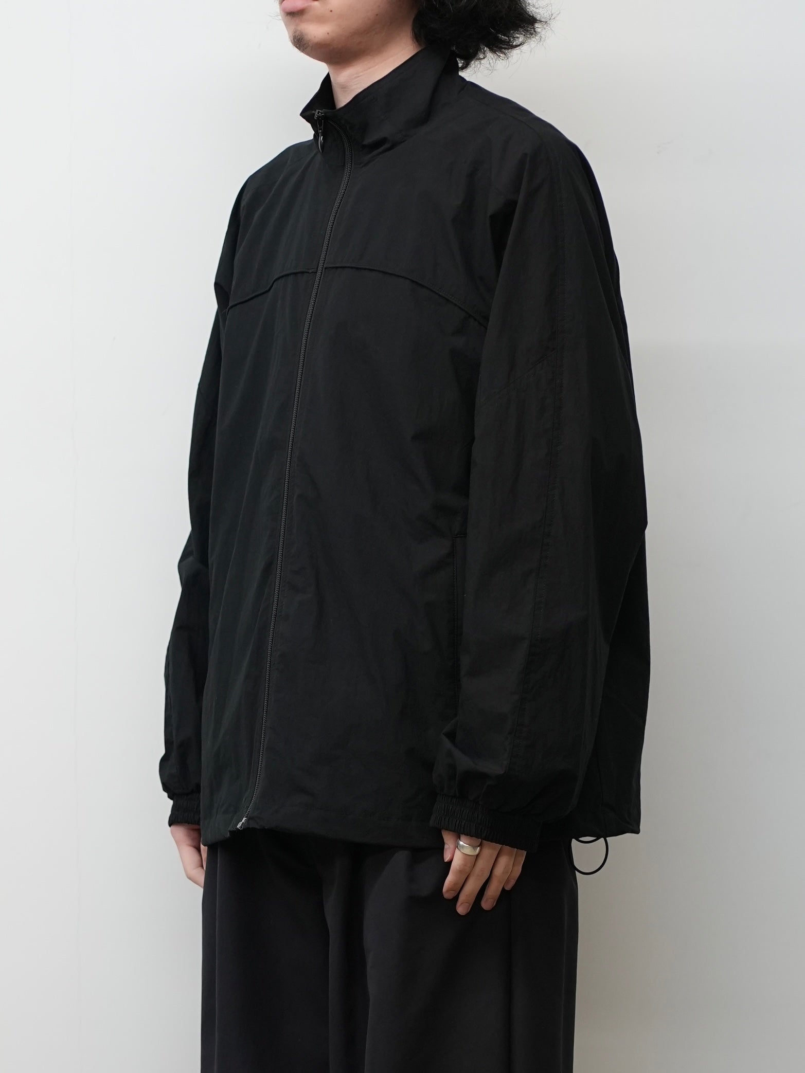 COTTON TYPEWRITER TRACK JACKET(BLACK)
