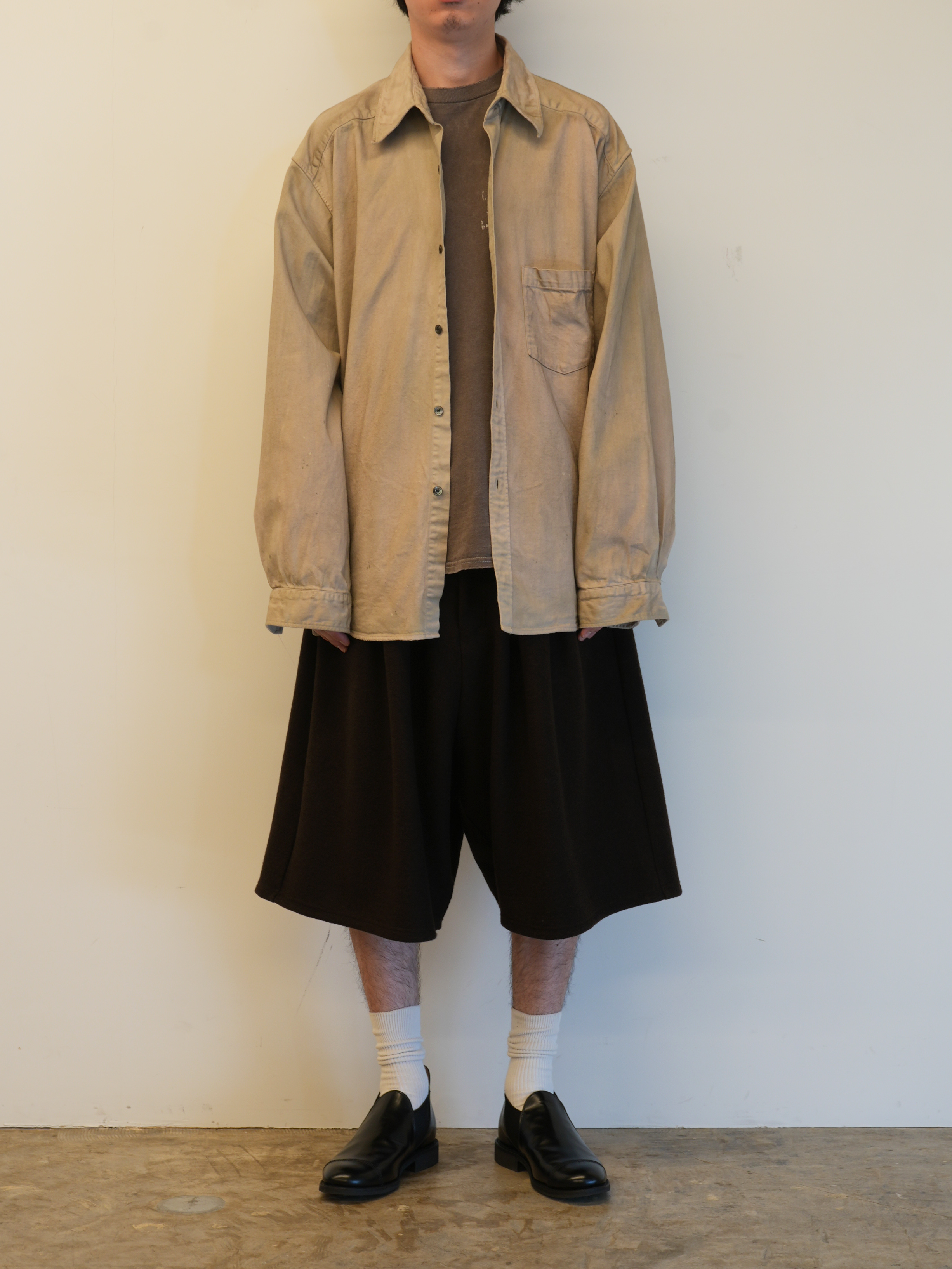 DENIM DRESS SHIRT(SAND)
