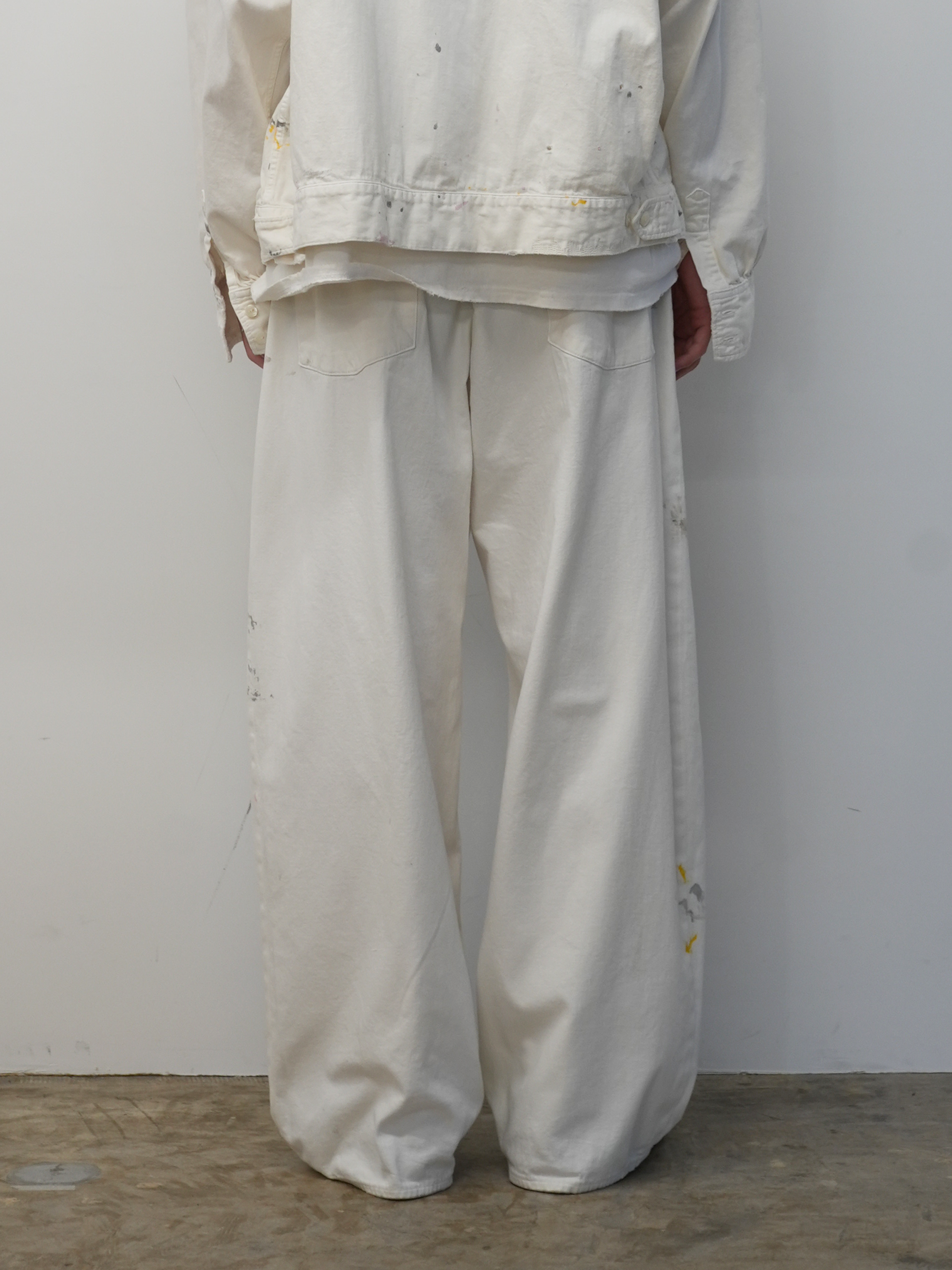 【ANCELLM/exclusive】PAINTED LIGHT OZ REPAIR DENIM PANTS