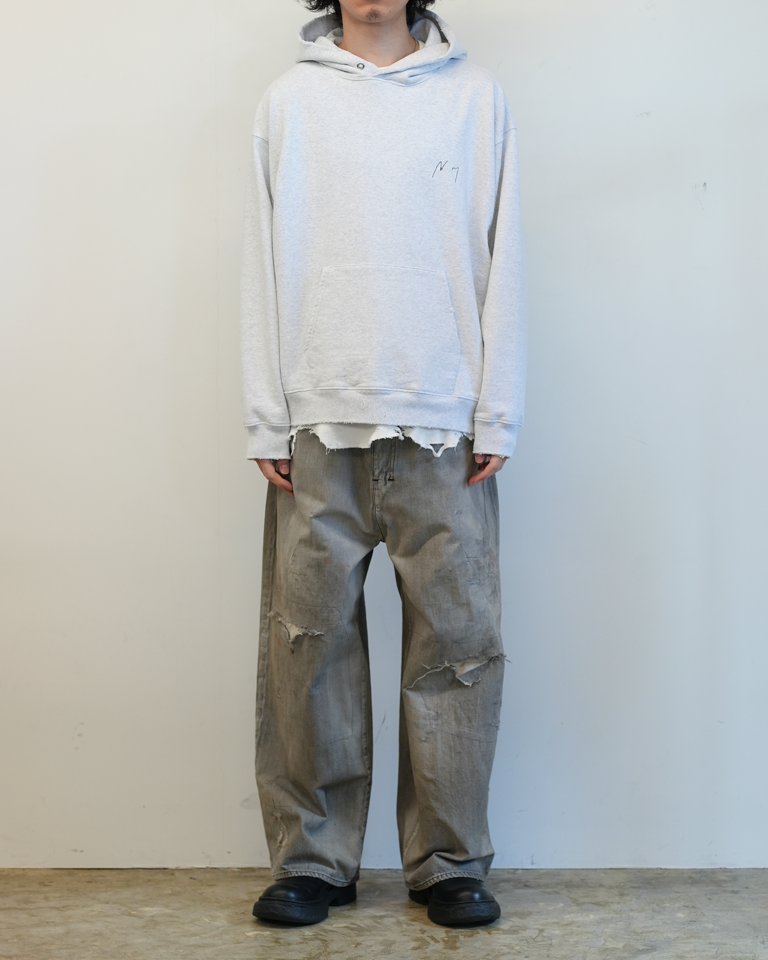 【ANCELLM/exclusive】NEW YEAR SWEAT HOODIE(ASHIGE)