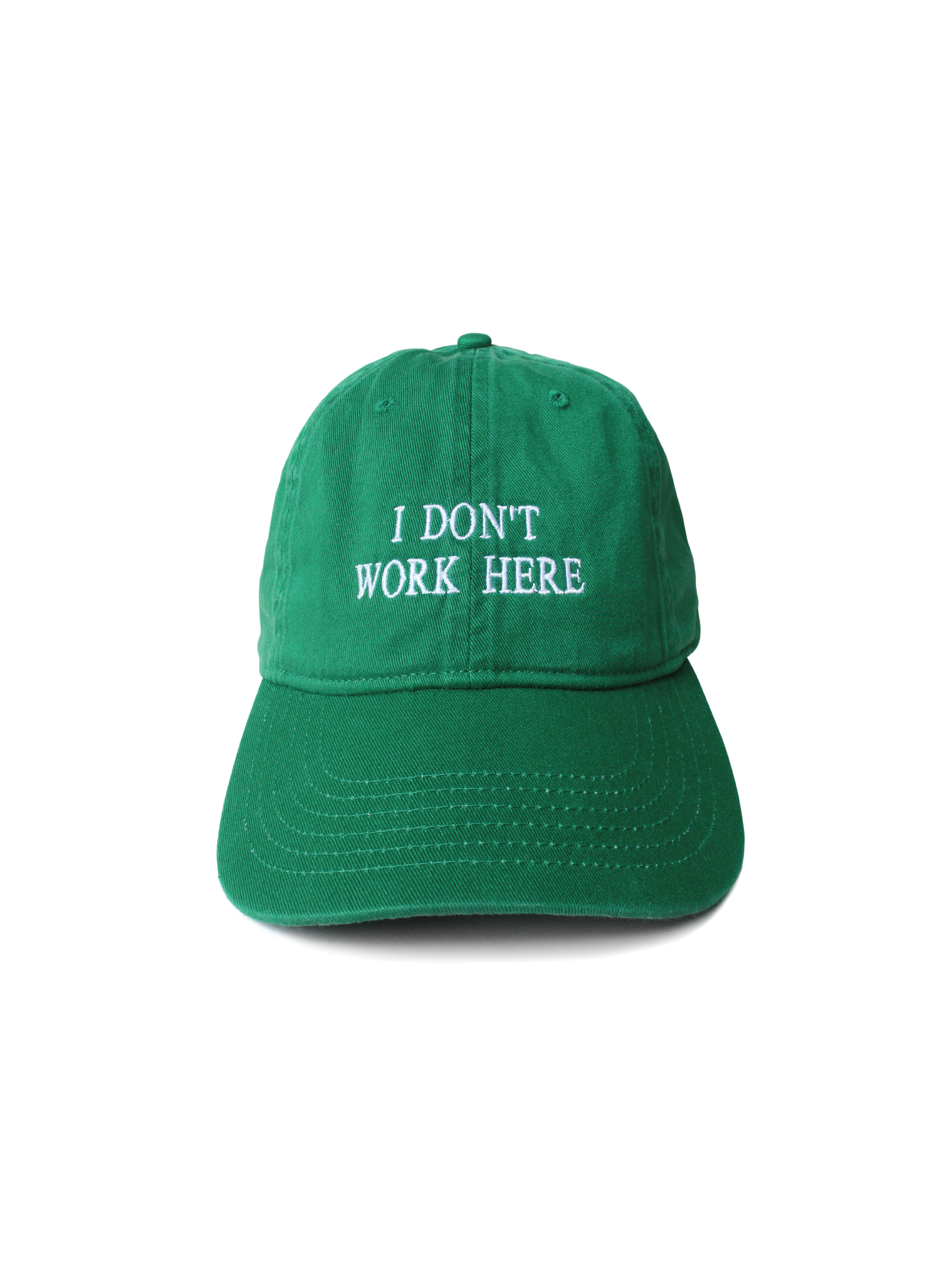 I DON'T WORK HERE HAT(GREEN)