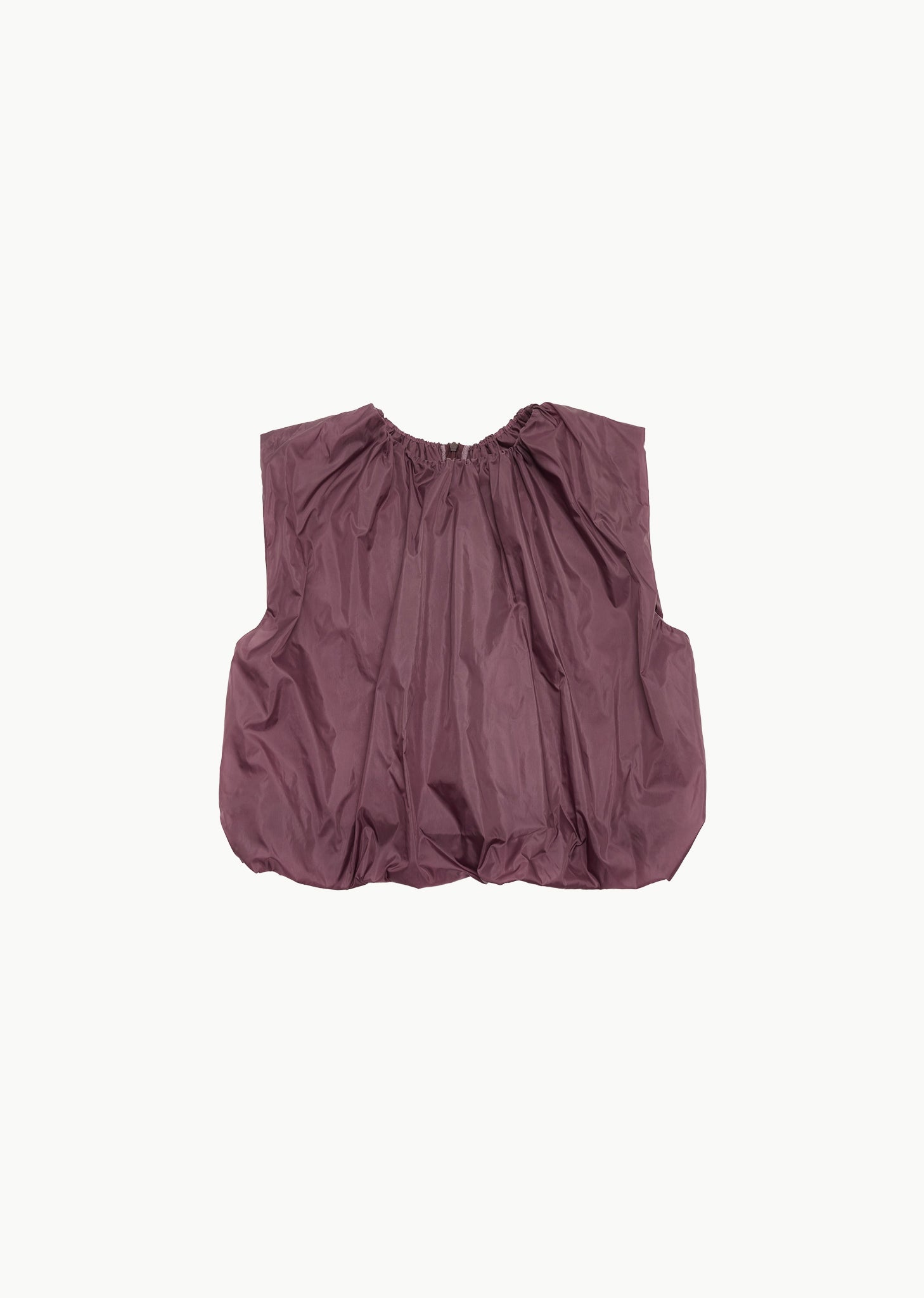 NYLON VOLUME SHIRRING TOP