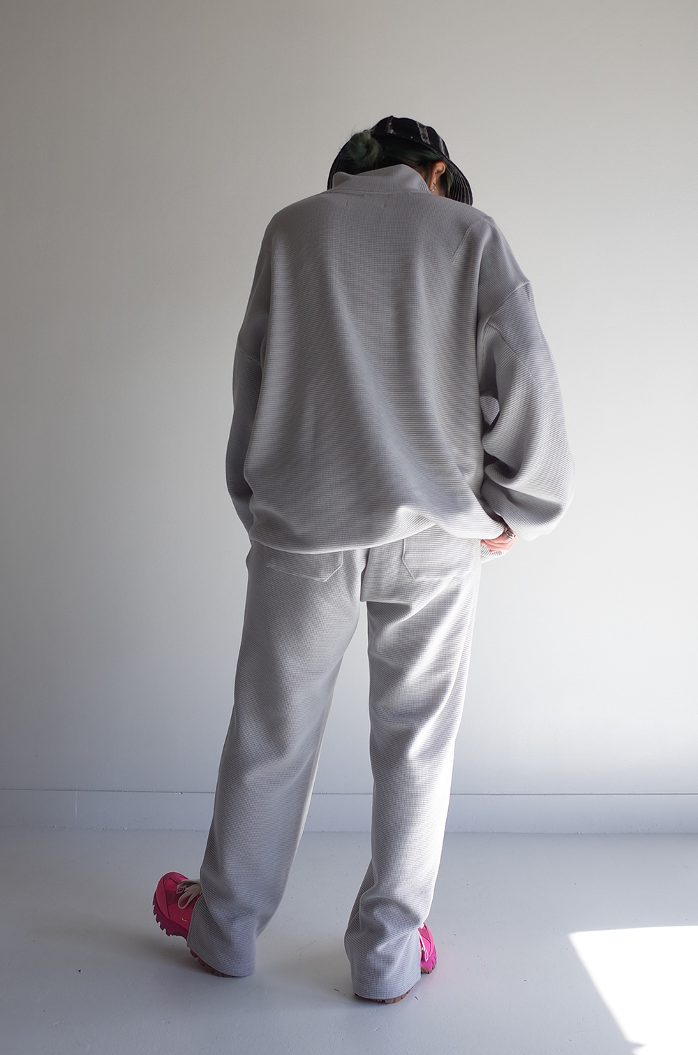 WAFFLE EASY PANTS(GRAY)