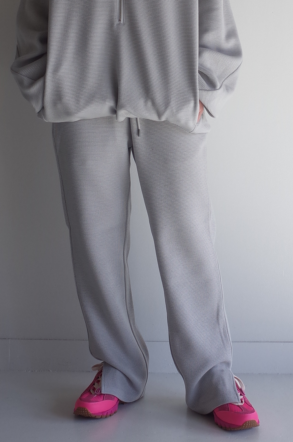 WAFFLE EASY PANTS(GRAY)