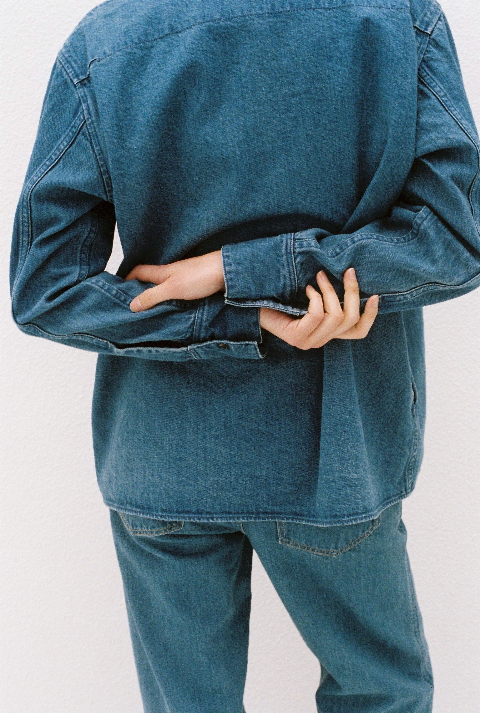 The Opal Denim Over Shirt(Solid 3year)