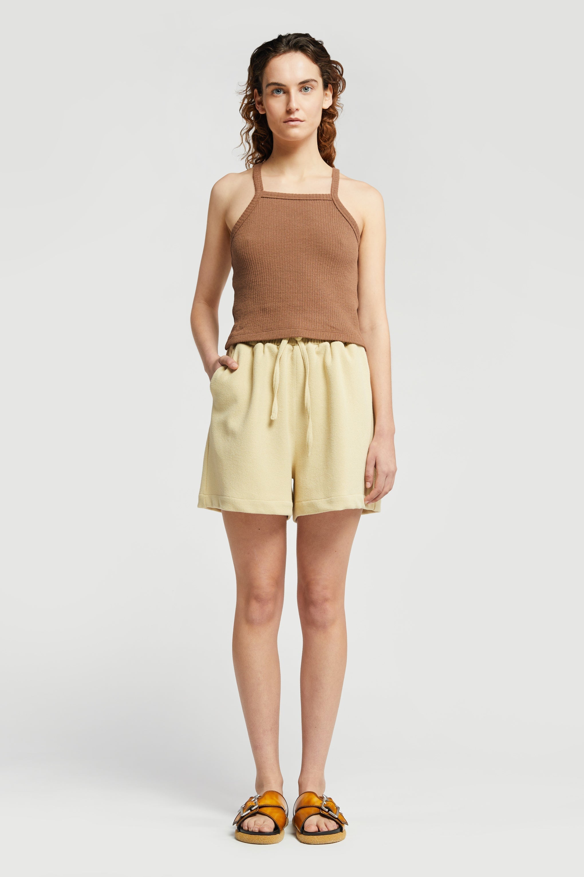 Bell Crop Tank(Coco)