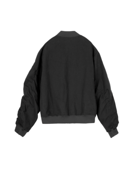 Shirring Bomber(BLACK)