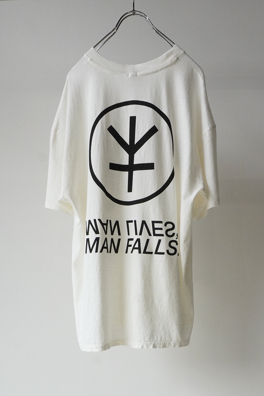 Over Dyed Symbol T Shirts with A.S(WHITE)