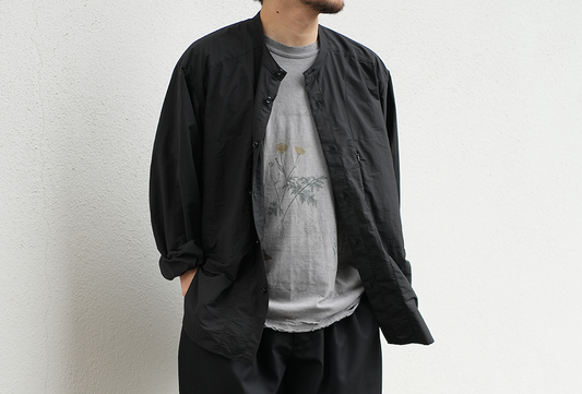 Afiit / OVERSIZE BAND COLLAR SHIRT