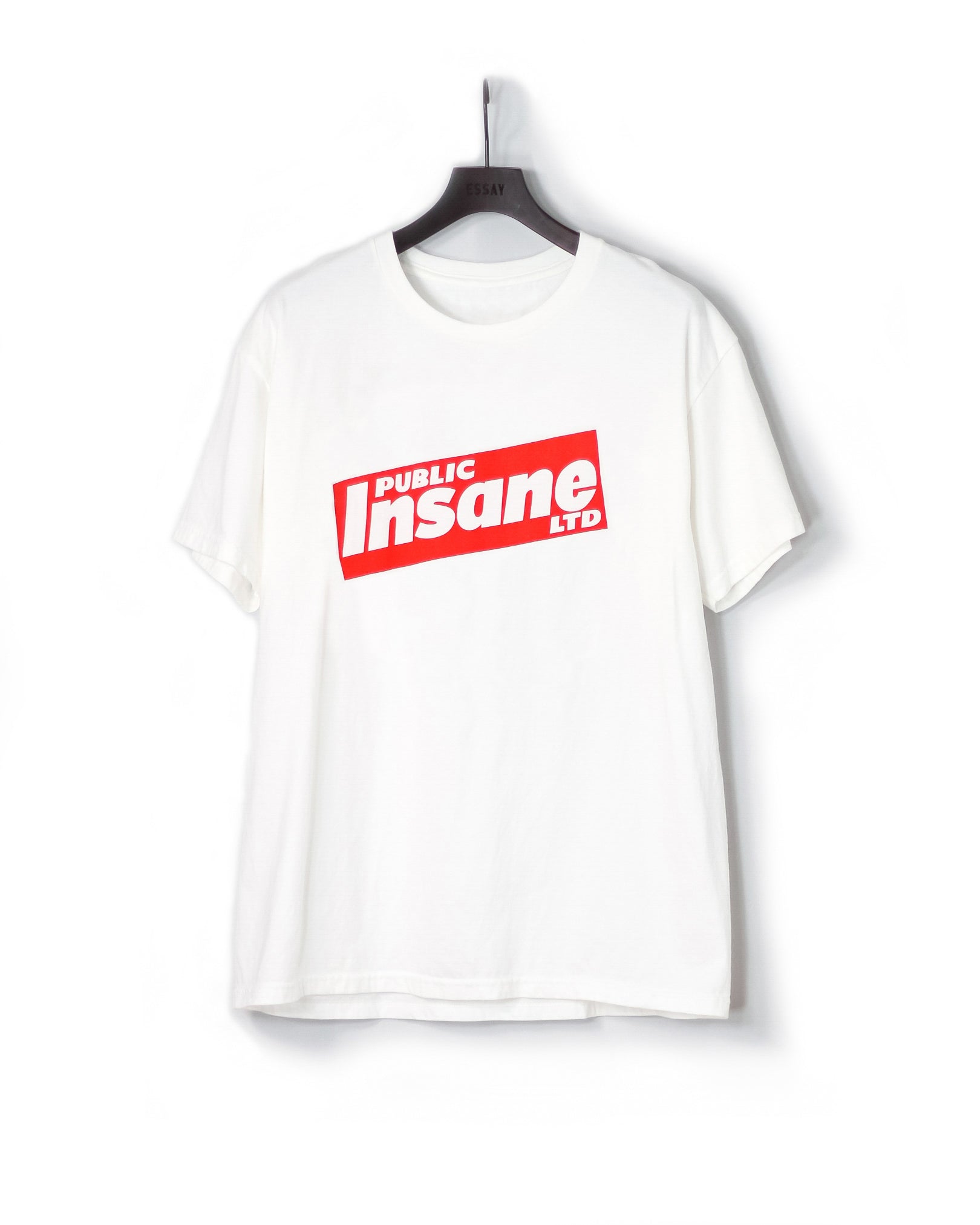 [40%OFF]WHITE PRINT T-SHIRT(INSANE)