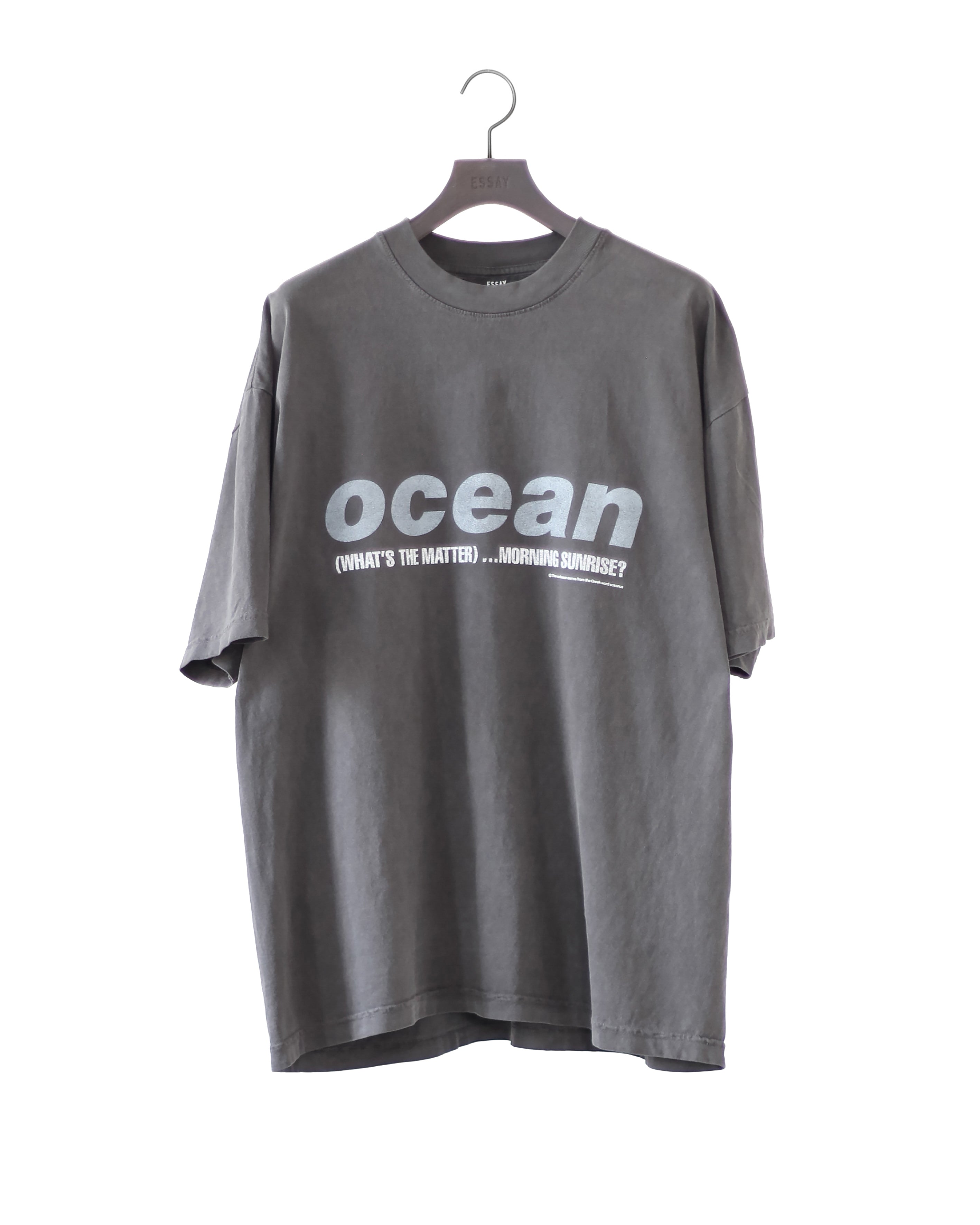 OVERSIZED GARMENT DYE T-SHIRT(OCEAN)