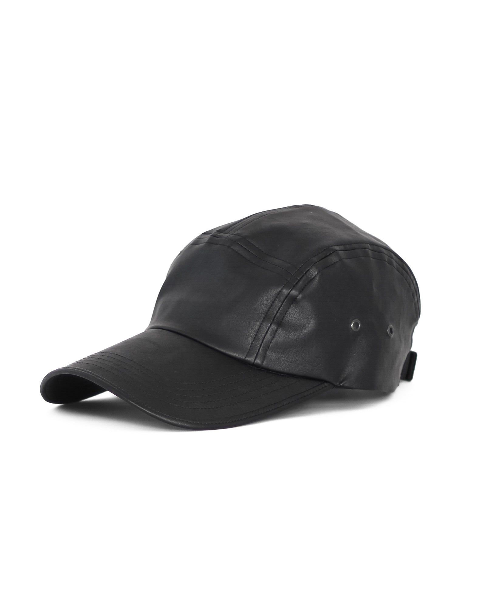 LONGBRIM JET CAP(BLACK LEATHER)