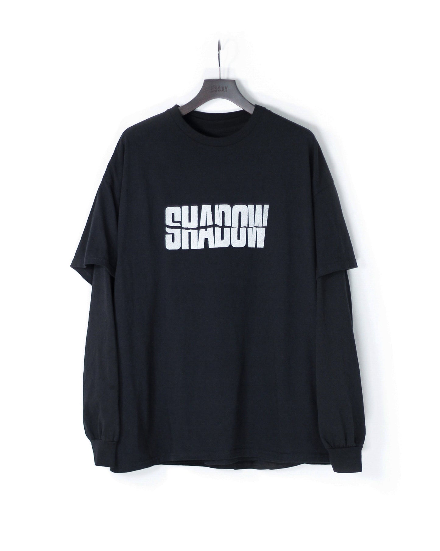 LAYERED OVERSIZE LONG T-SHIRT(SHADOW)