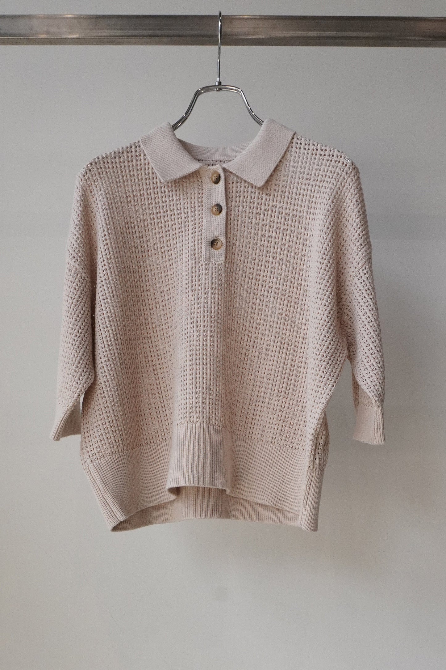 [50%OFF] Shoal Knit Shirt(Ecru)