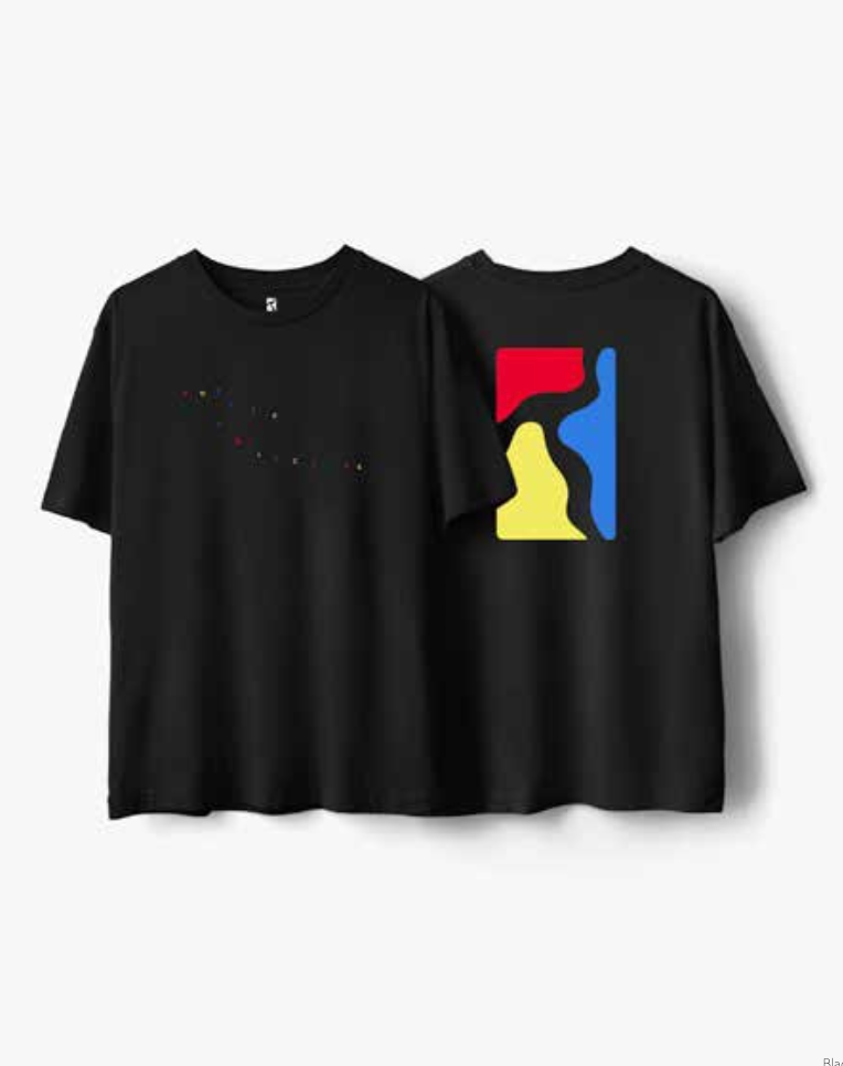 [40%OFF]Color logo T-shirt(Black)