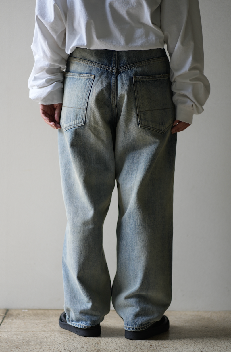 AGING SELVEDGE TAPERED 5P DENIM PANTS