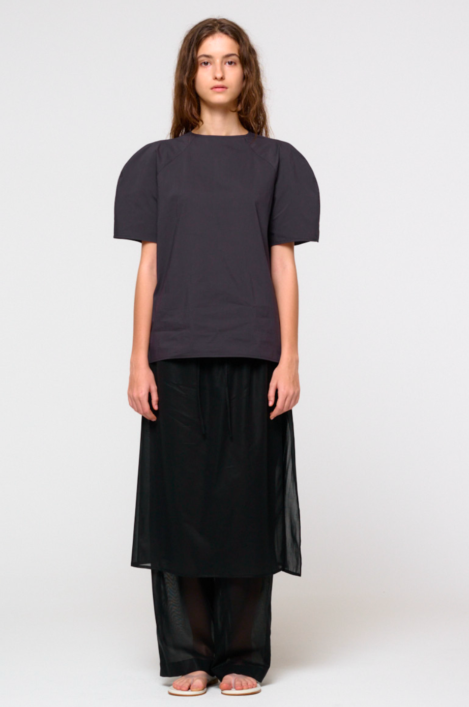 SHEER LAYERED PANTS