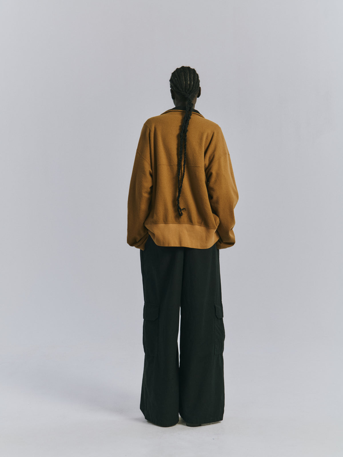SHRINK WOOL ZIP UP STAND BLOUSON(BEIGE)