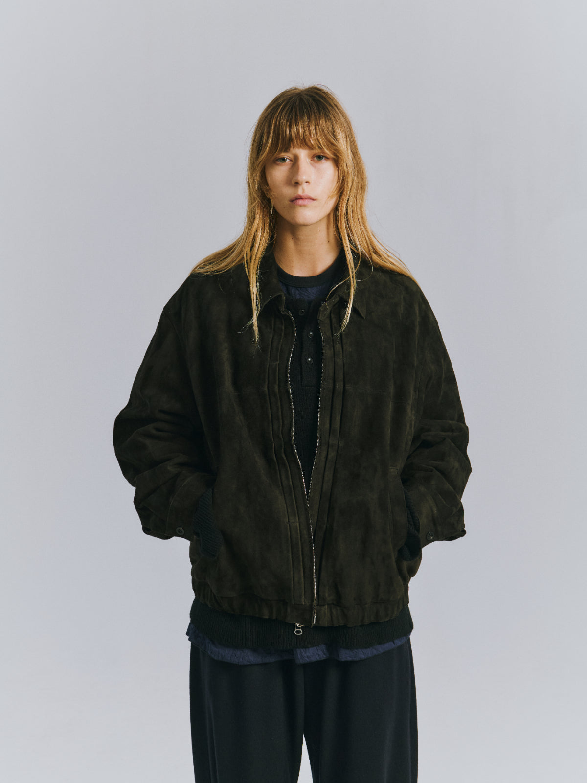 GEEP TUCK JACKET(BLACK)