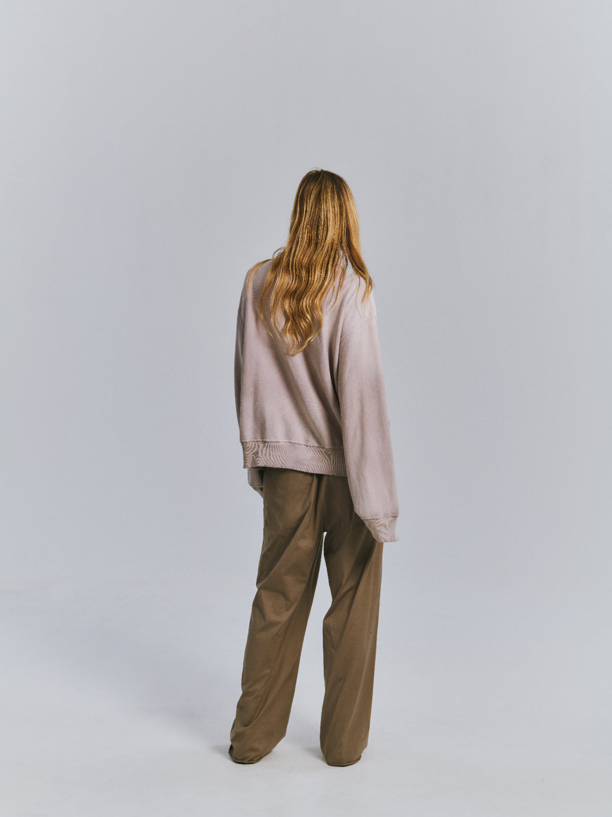 FLEECE-LINED SWEAT PULLOVER(P.DOPE)