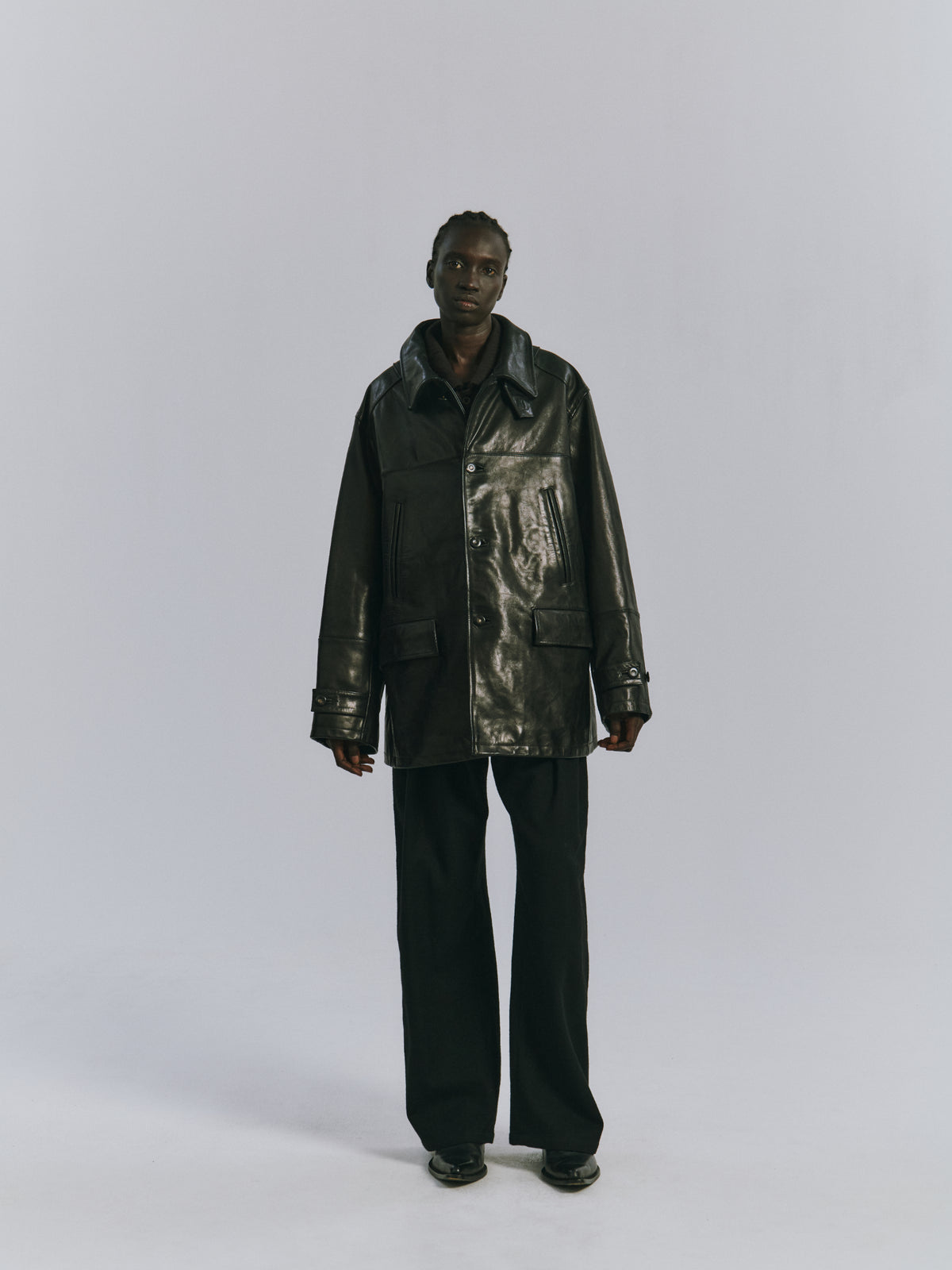 H.L HALF COAT(BLACK)