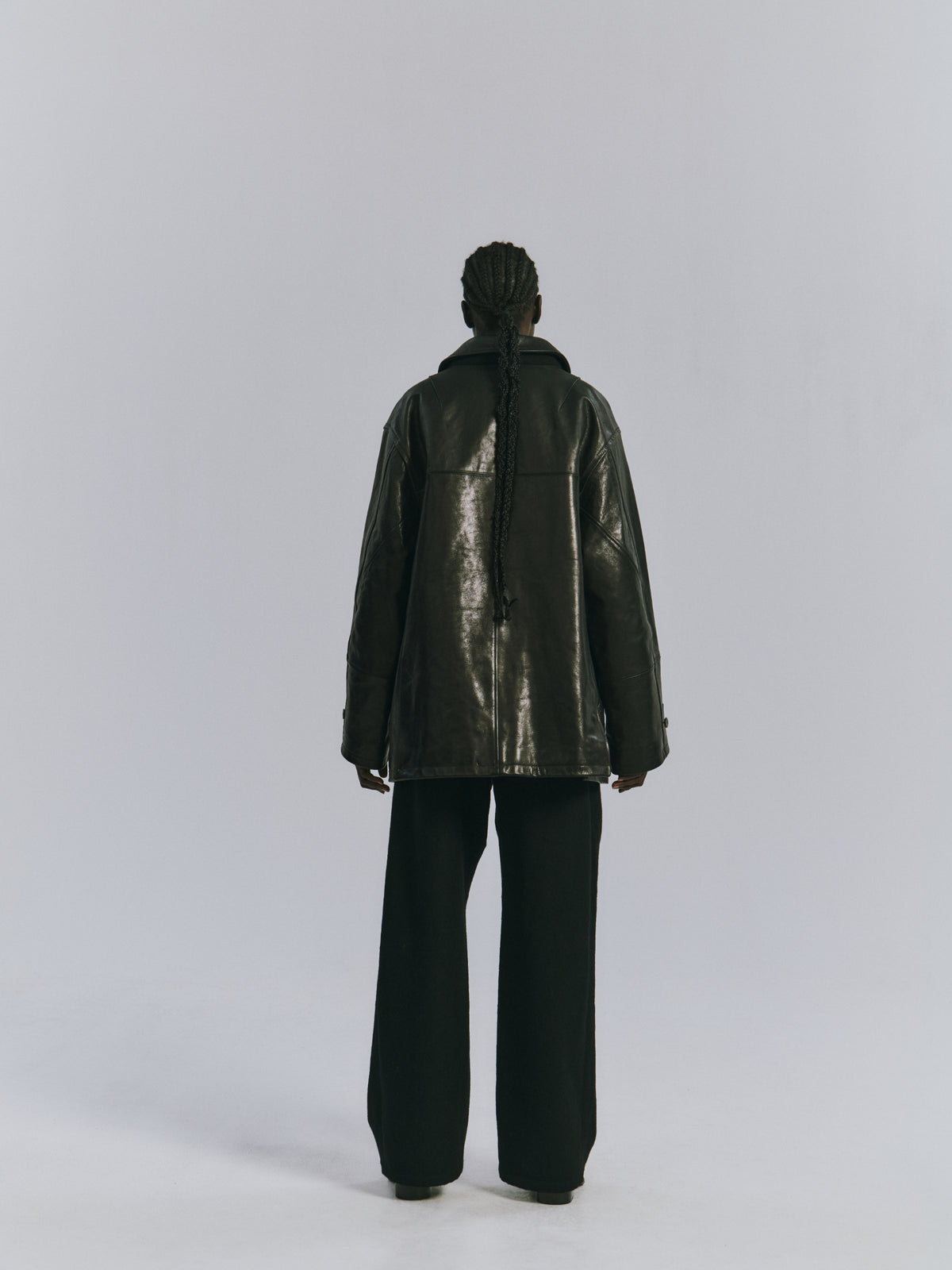 H.L HALF COAT(BROWN)