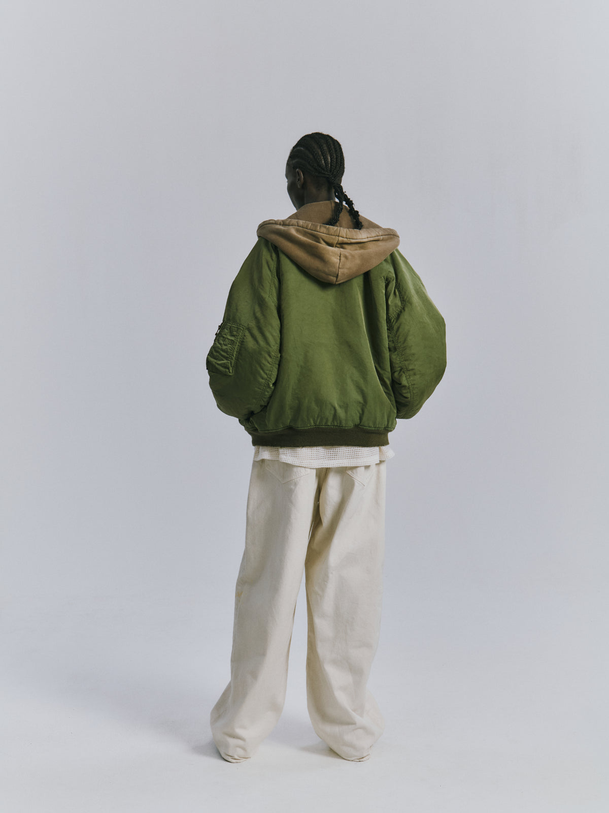 AGING BOMBER JACKET(SNOWWHITE)