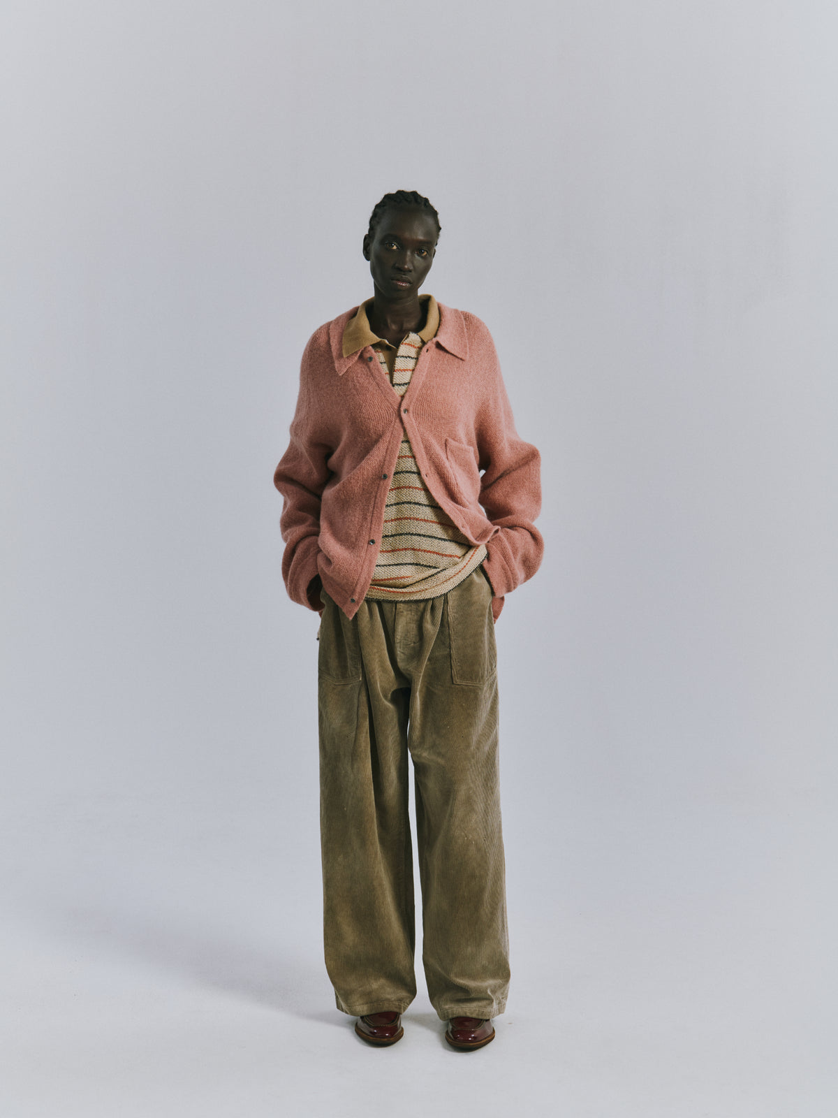 KNIT SHIRT(CAMEL)