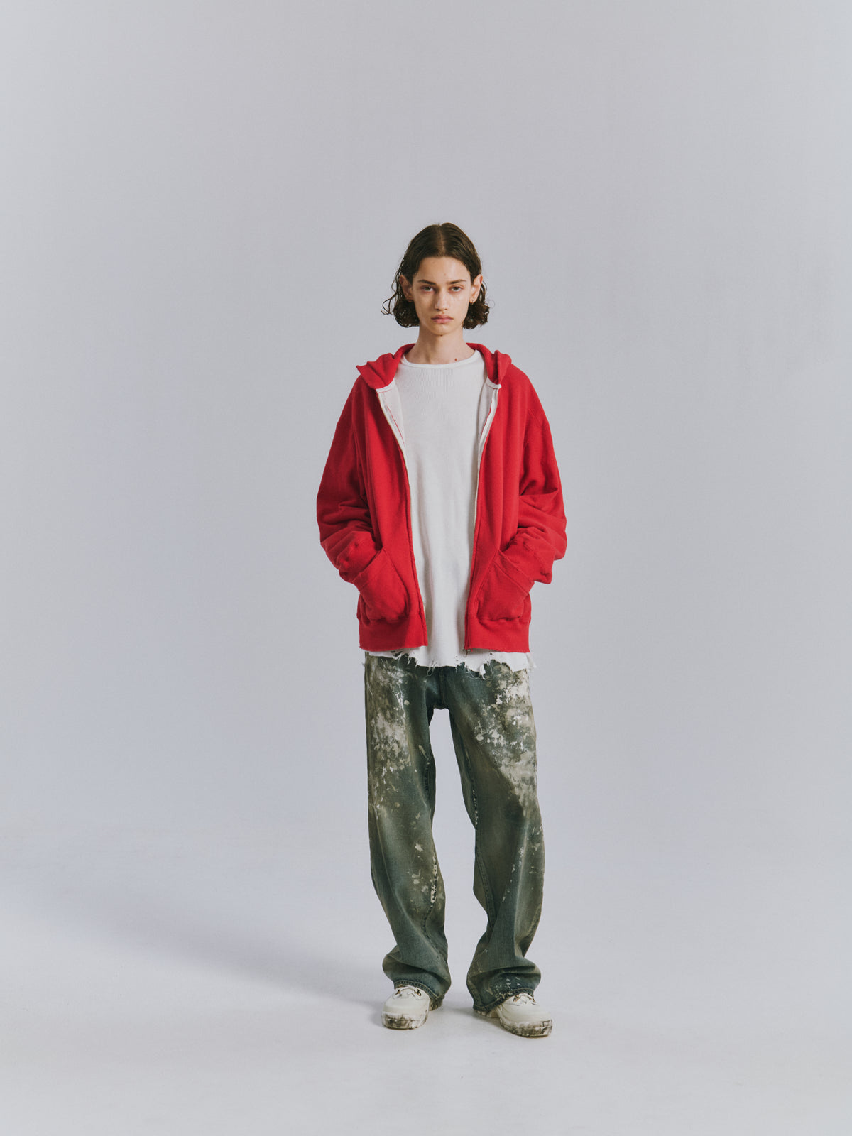 ZIP UP HOODIE(BLACK)