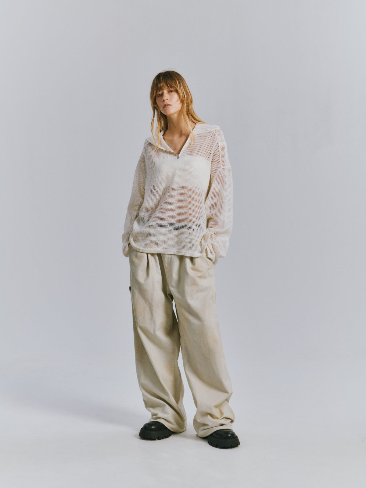 WOOL RUSSELL HOODIE(IVORY)