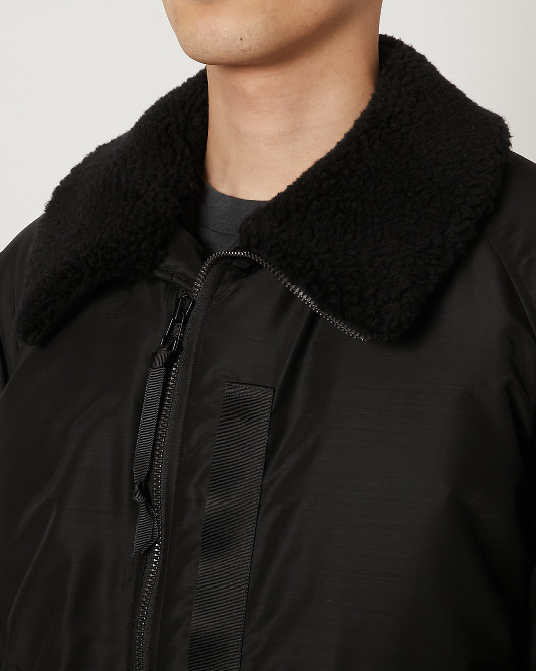 Light Wool Nylon Puffer Jacket