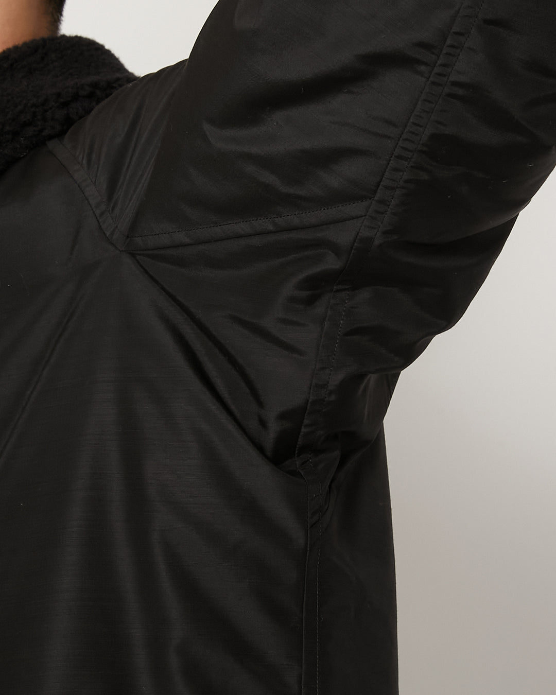 Light Wool Nylon Puffer Jacket