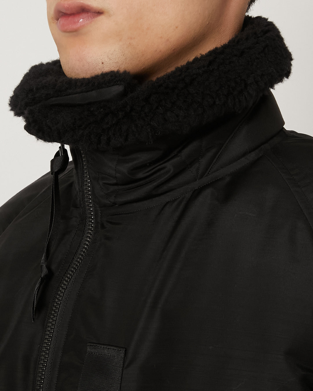Light Wool Nylon Puffer Jacket