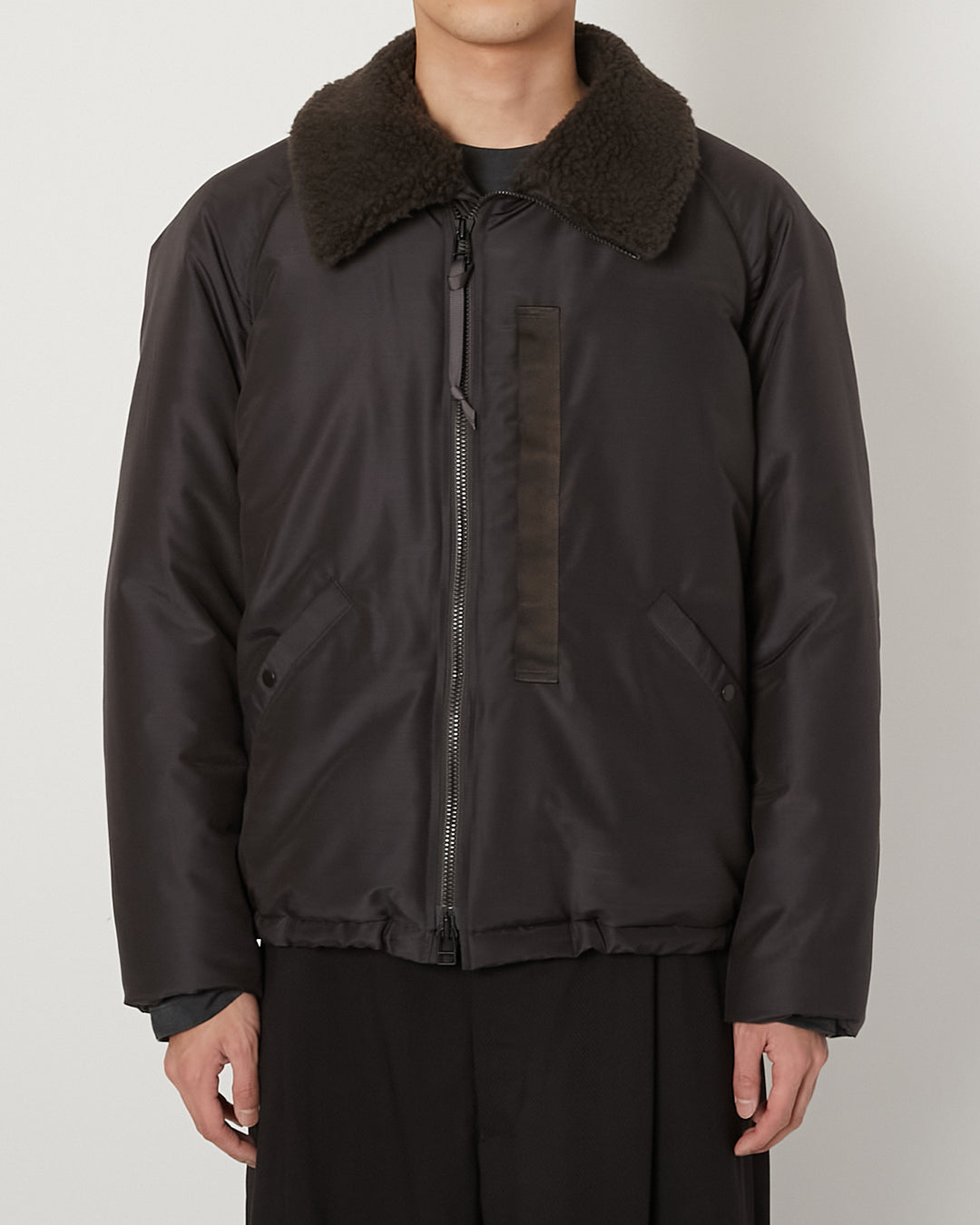 Light Wool Nylon Puffer Jacket
