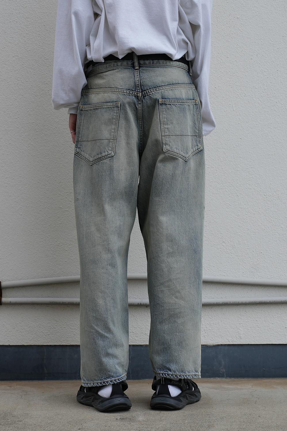 AGING SELVEDGE TAPERED 5P DENIM PANTS